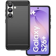 Insmat Carbon and Steel Style Samsung Galaxy S26+ suojakuori