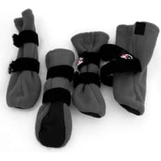 FINNERO HALLA 4 pcs Grey Dog Booties