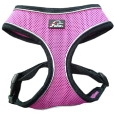 Finnero Light Reflective Pink Pet Harness