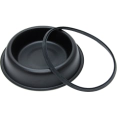 Brava mat black metal cup with anti-slip coating