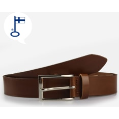 Veniz 30mm Gunmetal Buckle Leather Belt