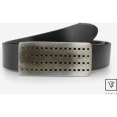 Veniz miesten 40mm nahka-farkkuvyö