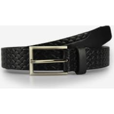 Veniz braid printed leather belt