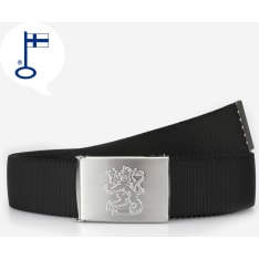 Veniz 40 mm black elastic canvas belt