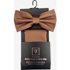 Veniz men's bow tie + pocket square set open package