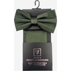 Veniz men's bow tie + pocket square set open package