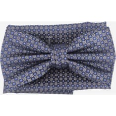 Veniz men's Bow tie and pocket square patterned