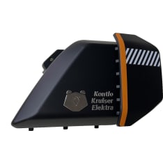 Kontio Motors Kruiser Elektra Cover on the lower side of the seat, left, black graphite