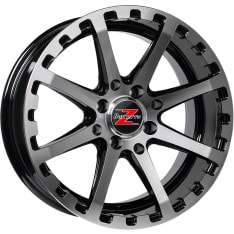 Barzetta ATV Black Polished 7x14 4x115, offset: 10, aluminium rim