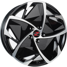 Barzetta Elettrico Black Polished Electric Car 7.5x18, bolt pattern: 5x112, offset: 40, aluminium rim