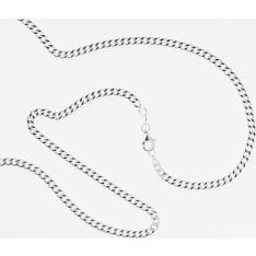 SK PANS100 3.5 mm silver armored necklace