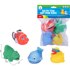 4 pcs animals bath toy