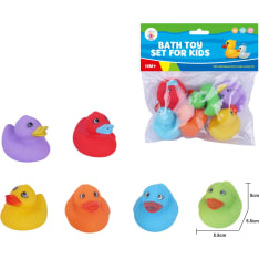 Colourful Bath Ducks 6 pcs
