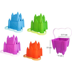 Small bucket in the shape of a castle