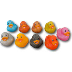 Glitter Bath Ducks 9 pcs