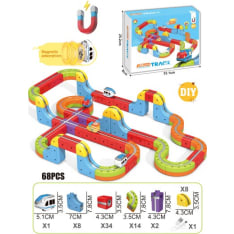 Magneettinen junarata 68 osaa