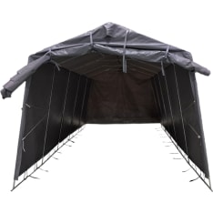 Fornorth 2.7x5.1m 350g dark gray tarpaulin stable
