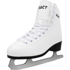 React white figure skates
