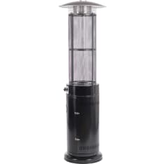 Fornorth Round tube 11kW gas-powered black patio heater