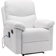 Lykke white massage chair