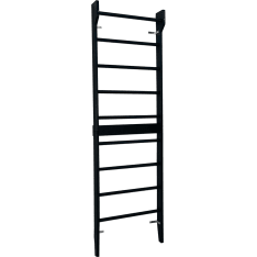 React 230X70X10 cm black Polish wood