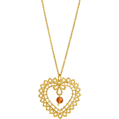 Lempikoru Pitsisydän necklace large