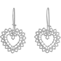 Lempikoru Pitsisydän hook earrings small
