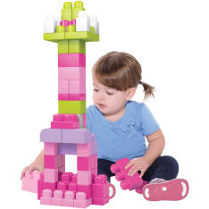 Mega Bloks Fisher Price Pink 60-osainen rakennussarja