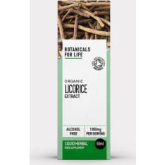 Botanicals For Life Organic Liquorice Root Extract 50 ml food supplement