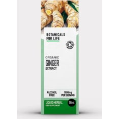 Botanicals For Life Organic Ginger Extract 50 ml food supplement
