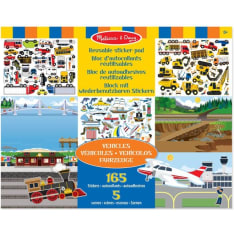 Melissa & Doug ajoneuvot tarralehtiö