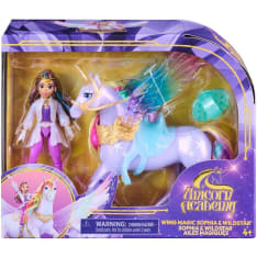 Unicorn Academy Wing Magic Sophia and Wildstar doll and unicorn