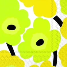 Marimekko Unikko keltainen 20 kpl lautasliina