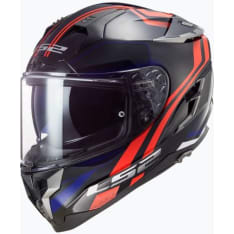 LS2 Kypärä FF327 Challenger Propeller Puna/Sininen