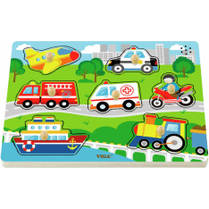 Viga Toys Liikenteessä Sound Puzzle