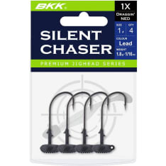 BKK Silent Chaser-Draggin NED Jig Head Black Jig Head