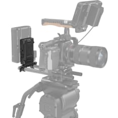 Smallrig 3498 Battery Adapter Plate V-Mount (Basic Version) With Dual Rod Clamp