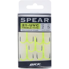 BKK Spear-21 UVC Chartreuse kolmihaarakoukku