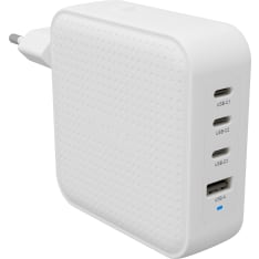 Hyper HyperJuice 100W PD3.0 GaN 4-porttinen USB-C/USB-A seinälaturi
