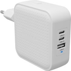 Hyper HyperJuice 70W GaN 3-porttinen 
USB-C/USB-A -verkkovirtalaturi, valkoinen