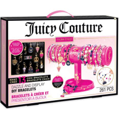 Make It Real Juicy Couture Dazzle and Display DIY Bracelets koruaskartelusetti korutelineellä