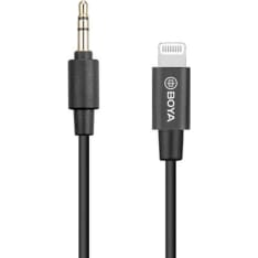 Boya BY-K1 3.5mm TRS male - Lightning male adapter