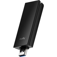 CUDY WiFi 6E USB 3.0 Adapteri WU5400, Tri-Band, AX5400