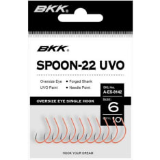 BKK Spoon-22 UVO Single Lure Hook yksihaarakoukku