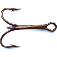 Mustad bronze 25-piece three-pronged hook