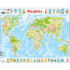 Larsen Maxi World Map 36.5 x 28.5 cm puzzle