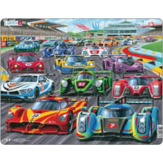 Larsen Maxi Racing cars 36.5 x 28.5 cm puzzle