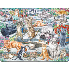 Larsen Maxi Cute cats of Different Breeds 45p Jigsaw Puzzle
