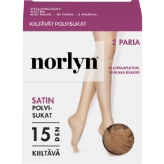 Norlyn Satin 15 den naisten polvisukat