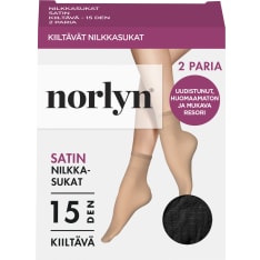 Norlyn Satin 15 den naisten nilkkasukat